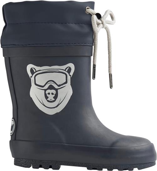 Wheat Rubber Boot Thermo Solid Navy Bear Gummistøvler Str 26 - Uld hos Magasin