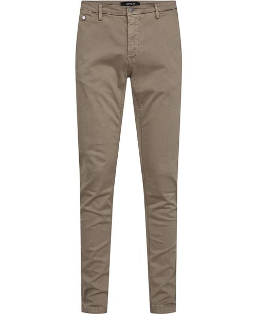 Replay Benni Chino Hyperflex Mand Sand Chinos Str 30/32 - Bomuld hos Magasin