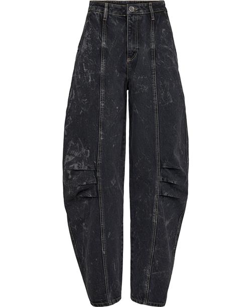 ROTATE Birger Christensen Washed Twill Wide Pants Kvinde Acid Washed Black Wide Jeans Str M - hos Magasin