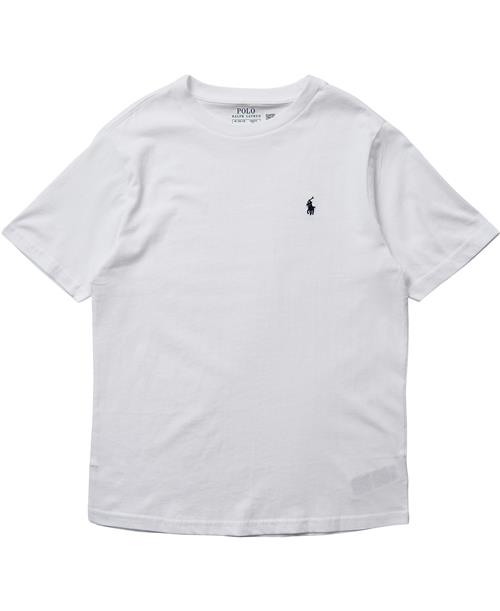 Polo Ralph Lauren 26/1 Jerseyss Cn-tp-tsh Str L - Hvid Kortærmede T-shirts Bomuld hos Magasin