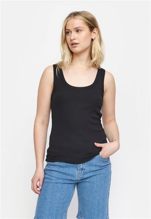 Soft Rebels Srfenja Tank Top Kvinde Black Tanktoppe Str L - hos Magasin