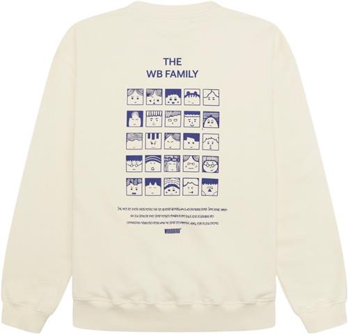 Woodbird Wbcope Family Crew Mand Off White Sweatshirts Str S - hos Magasin