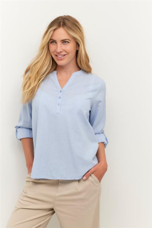 Se Kaffe Kamajse Blouse Kvinde Windsurfer Langærmede Bluser Str 44 - hos Magasin ved Magasin