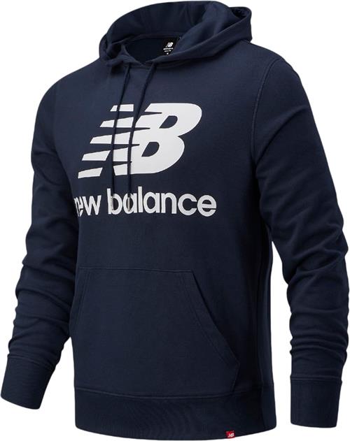 Se New Balance Stacked Logo Hoodie Mand Brown Hoodies Str L - Bomuld hos Magasin ved Magasin