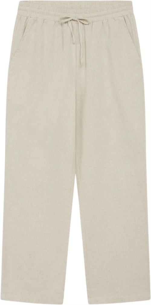 Se Grunt Allan Linen Pants Str XS/8Y - Sand Bukser hos Magasin ved Magasin