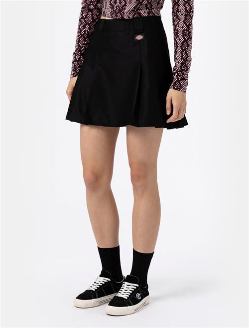 Dickies Elizaville Skirt W Black Kvinde Black Korte Nederdele Str S - hos Magasin