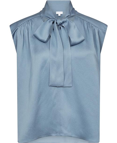 Lala Berlin Top Tracey Kvinde Faded Denim Toppe Str XL - Denim hos Magasin