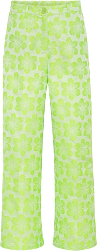 HUNKØN Naomi Trousers Kvinde Lime Bukser Med Lige Ben Str XS - hos Magasin