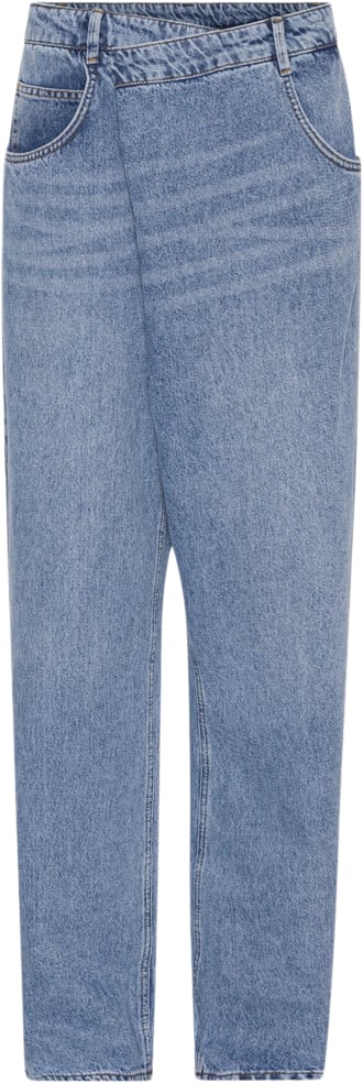 2NDDAY 2ND Fennec TT Ocean Blue Denim Kvinde Light Blue Straight Jeans Str 30 Denim - hos Magasin