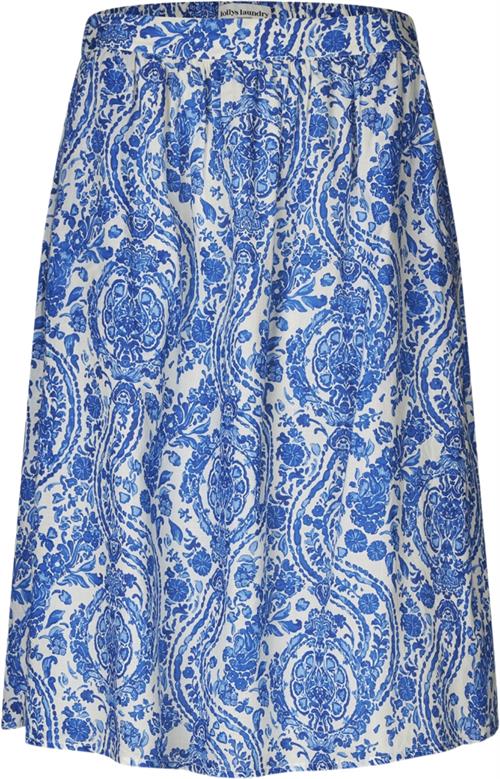 Lollys Laundry Ellall Midi Skirt Kvinde Blue Midi Nederdele Str S - hos Magasin