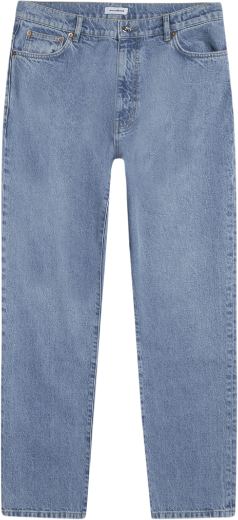 Woodbird Leroy Doone Jeans Mand Washed Blue Jeans Str 30 / 32 - hos Magasin