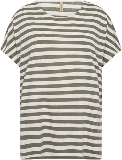 soyaconcept Scesme 2 Kvinde 7390c Misty Combi Kortærmede T-shirts Str L - Viskose hos Magasin