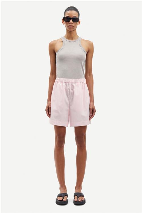 Samsøe Samsøe Salova Shorts 14644 Kvinde Chalk Pink Casual Shorts Str XS - Bomuld hos Magasin