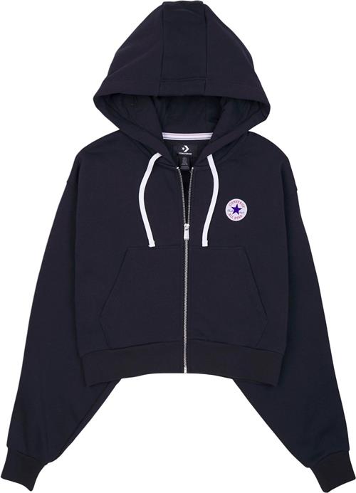 Se Converse Retro Chuck Full ZIP Hoodie Kvinde Converse Black Hættetrøjer Str S - hos Magasin ved Magasin