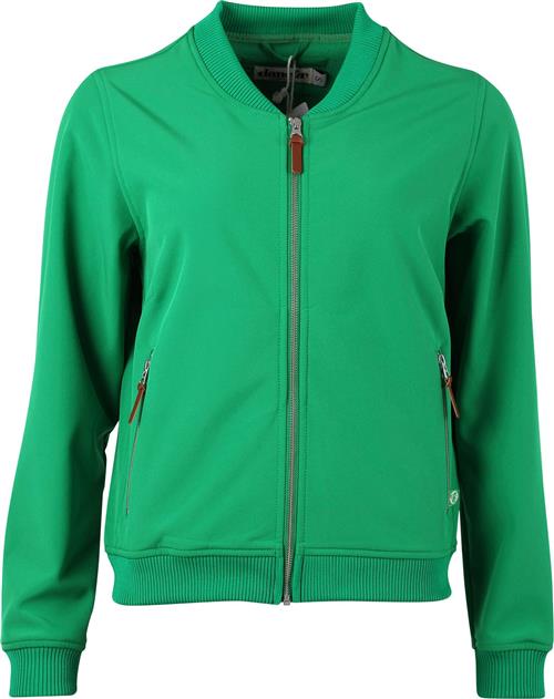 Danefæ Danebea Softshell Bomber Kvinde Grass Green Bomberjakker Str S - Polyester hos Magasin