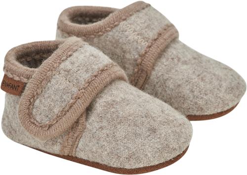 En Fant Baby Wool Slippers Sand Melange Hjemmesko Str 27\28 - Uld hos Magasin