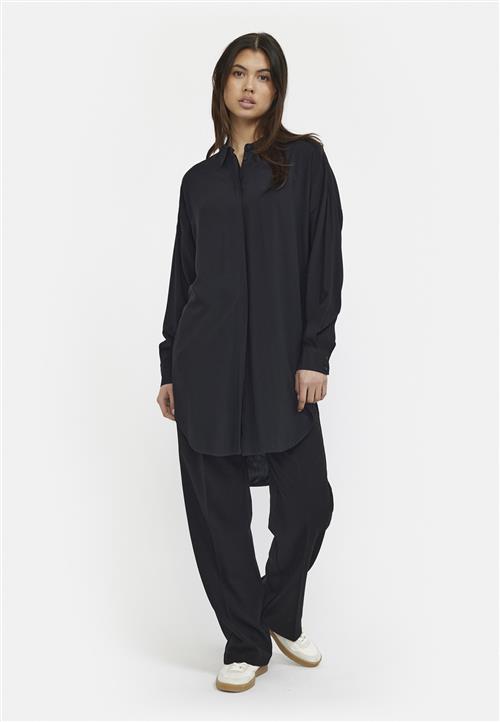 Soft Rebels Srfreedom LS Long Shirt Kvinde Black Langærmede Skjorter Str S - hos Magasin