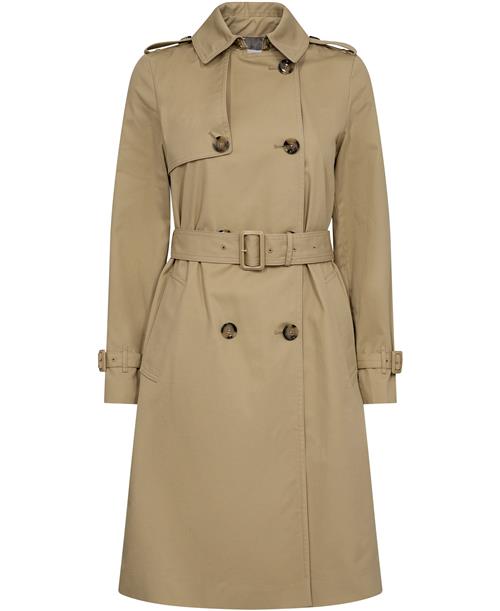 MANGO Classic Trench Coat With Belt Kvinde Light Beige Trenchcoats Str XS - hos Magasin