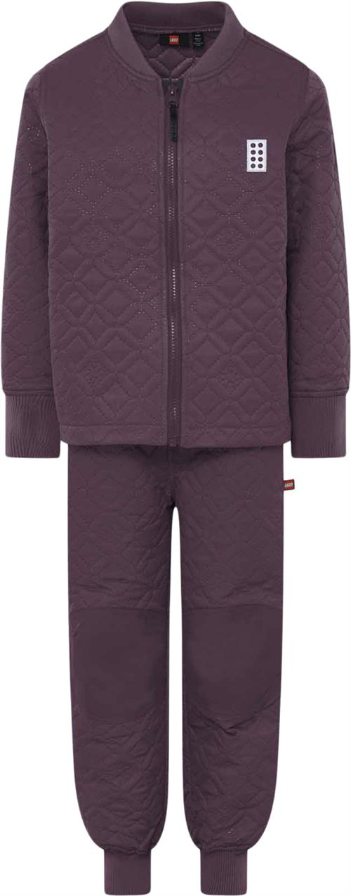 LEGO kidswear/LEGO børnetøj Lwsingu 200 Thermo SET Str 134 cm - Bordeaux Termosæt- & Dragter hos Magasin