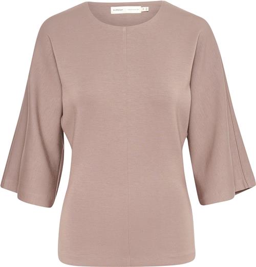 InWear Aidaiw Blouse Kvinde Sandy Grey Langærmede Bluser Slim Fit Str S - hos Magasin