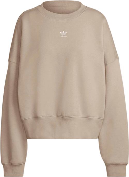 adidas Essentials Fleece Sweatshirt Kvinde Beige Sweatshirts Str 34 - Bomuld hos Magasin