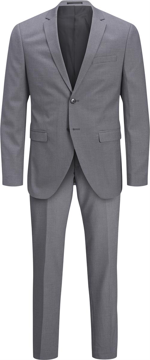 Jack & Jones Jprfranco Suit Noos Mand Light Grey Melange/super Slim Fit Jakkesæt Slim Fit Str 56 - hos Magasin