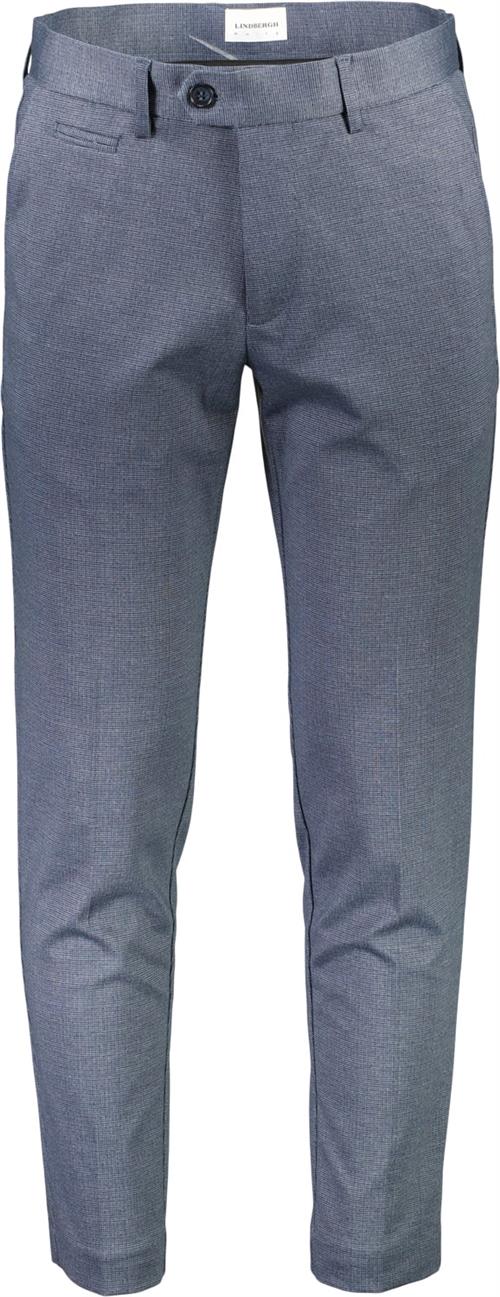 Se Lindbergh Structure Stretch Club Pants Mand Blå Chinos Str S - hos Magasin ved Magasin