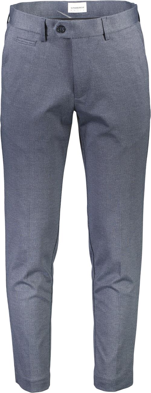 Lindbergh Structure Stretch Club Pants Mand Blå Chinos Str XXL - hos Magasin