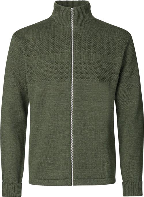 Mads Nørgaard - Copenhagen Wool Klemens Zip Knit Mand Tarmac Sweaters Str S - Uld hos Magasin