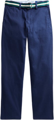 Se Polo Ralph Lauren Belted Slim Fit Stretch Twill Pant Str 8 / 8 år - Blå Bukser hos Magasin ved Magasin