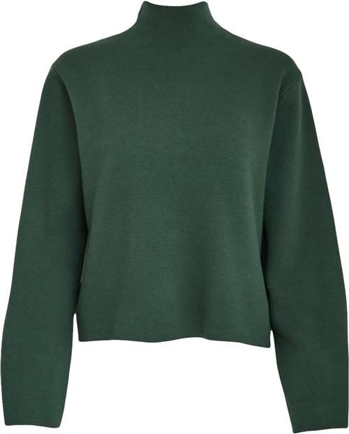 Minus Lupi High Neck Knit Pullover Kvinde Jungle Green Rullekraver Str XS - hos Magasin