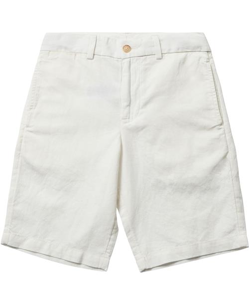 Polo Ralph Lauren Straight Fit Linencotton Short Str 14 / 14 år - Hvid Shorts & Bloomers hos Magasin