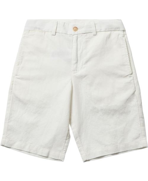 Se Polo Ralph Lauren Straight Fit Linencotton Short Str 18 / 18 år - Hvid Shorts & Bloomers hos Magasin ved Magasin