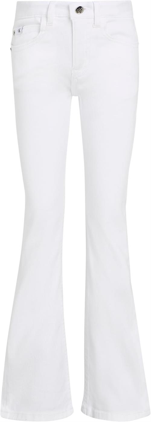 Calvin Klein MR Flare White Denim Str 12 år Denim - 1cd Jeans hos Magasin