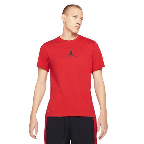 Nike Jordan Jumpman Tshirt Mand Gym Red/black Kortærmede T-shirts Str XS - Bomuld hos Magasin