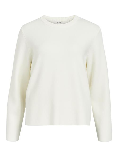 Se Object Objreynard Square Sleeve Oneck NOO Kvinde Cloud Dancer Sweaters Str L - hos Magasin ved Magasin