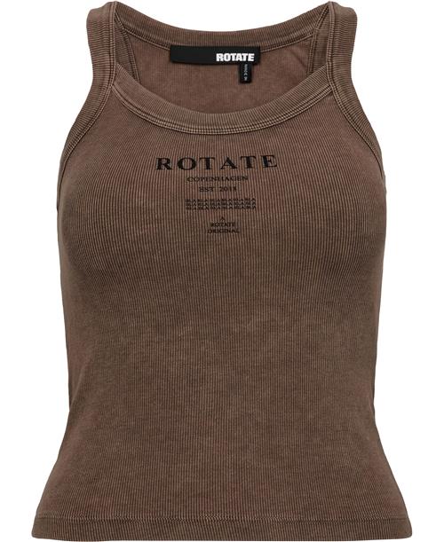 Se ROTATE Birger Christensen Ribbed Tank TOP Kvinde Mustang Tanktoppe Str M - hos Magasin ved Magasin