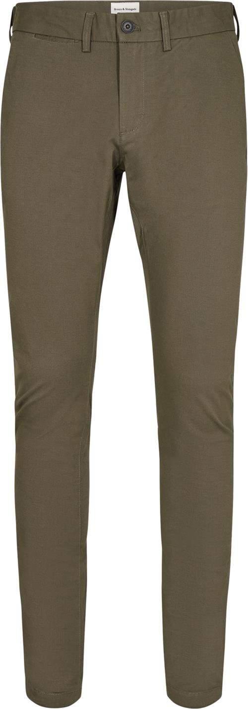 Se Bruun & Stengade BS Anton Slim fit Chinos Mand 430 Casual Bukser Str W30 / L34 - Bomuld hos Magasin ved Magasin