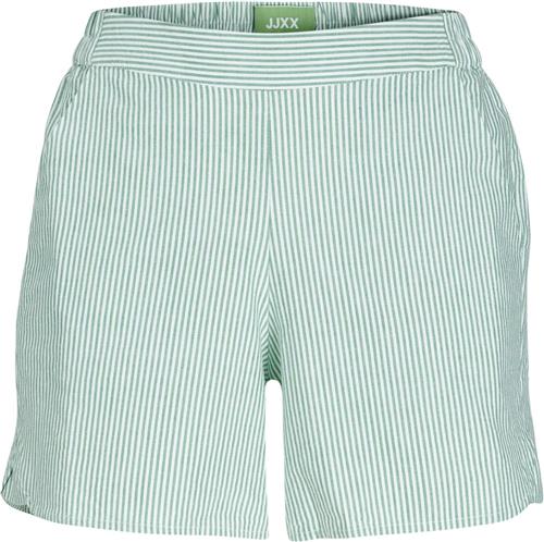 JJXX Jxsiva Oxford Shorts WVN Kvinde Grayed Jade/stripes Casual Shorts Str M - hos Magasin