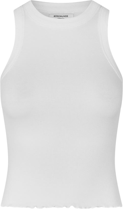 Rosemunde Organic Cotton top Kvinde Hvid Tanktoppe Str XS - Bomuld hos Magasin