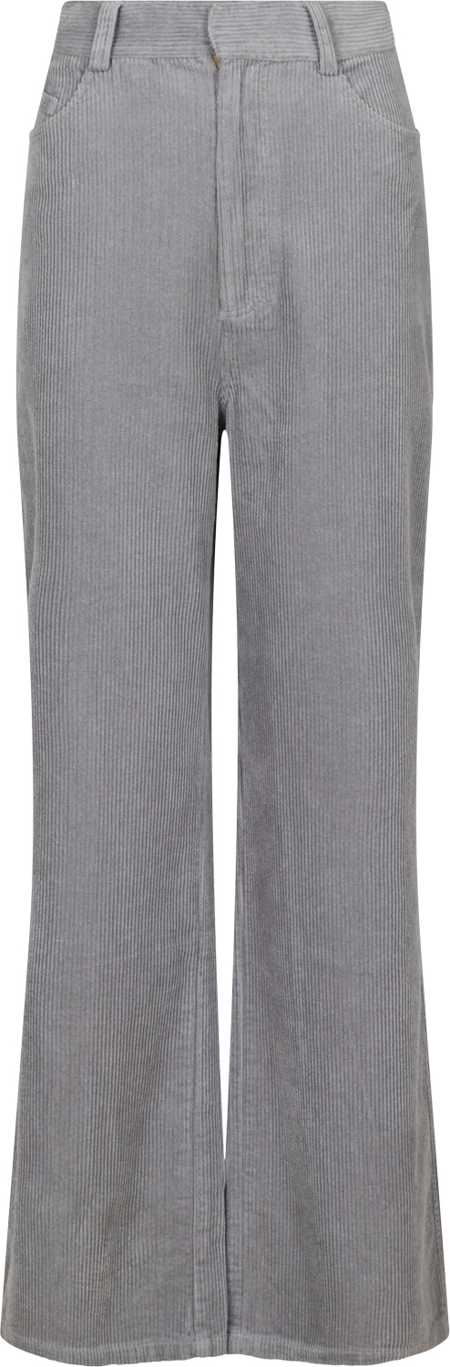 Se Neo Noir Jena Corduroy Pants Kvinde Light Grey Bukser Med Brede Ben Str 34 - hos Magasin ved Magasin