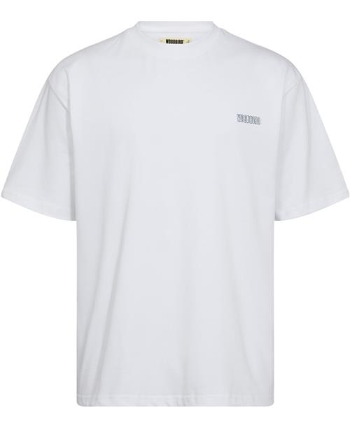 Woodbird Wbbaine Majhon Tee Mand White Kortærmede T-shirts Str XL - hos Magasin