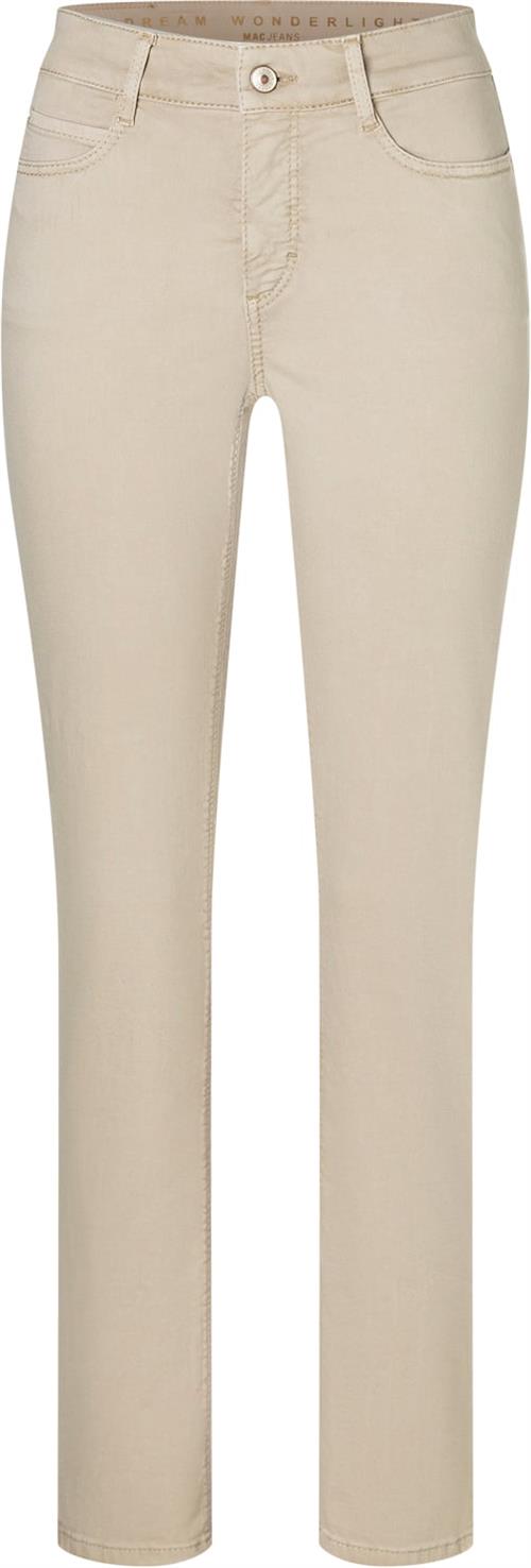 Se MAC Jeans Dream Kvinde Smoothly Beige Bukser Med Smalle Ben Str W36 / L32 - hos Magasin ved Magasin