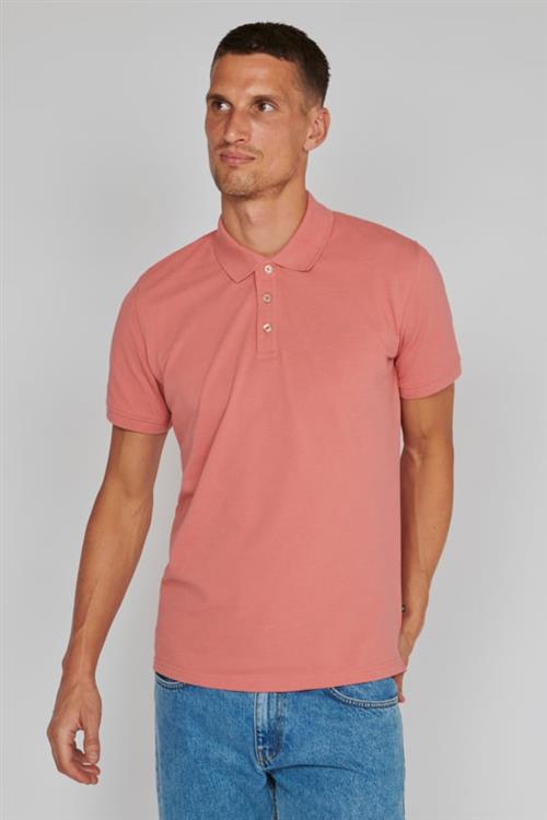 Matinique Mapoleo Melange Mand Faded Rose Melange Kortærmede Poloer Regular Fit Str S - hos Magasin