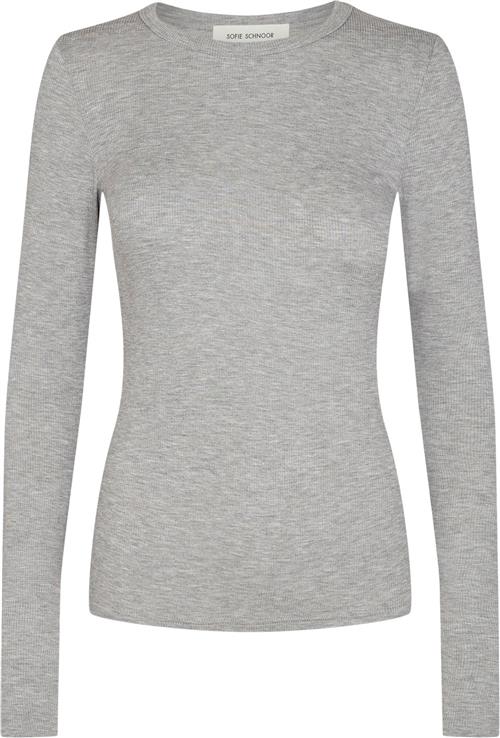 Se Sofie Schnoor Tshirt Long-sleeve Str 12 år / 152 cm - Grå Langærmede T-shirts hos Magasin ved Magasin