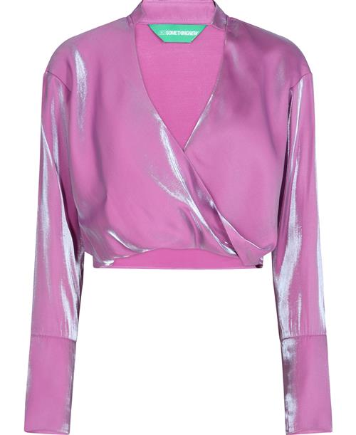 Something New Snbey LS TOP D2 Kvinde Rose Violet Langærmede Bluser Str 38 - hos Magasin