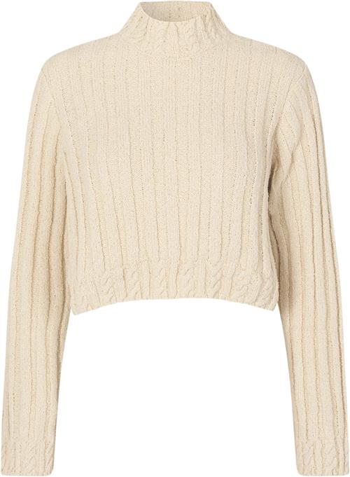 Se Modström Finamd Oneck Kvinde Summer Sand Sweaters Str XS - hos Magasin ved Magasin