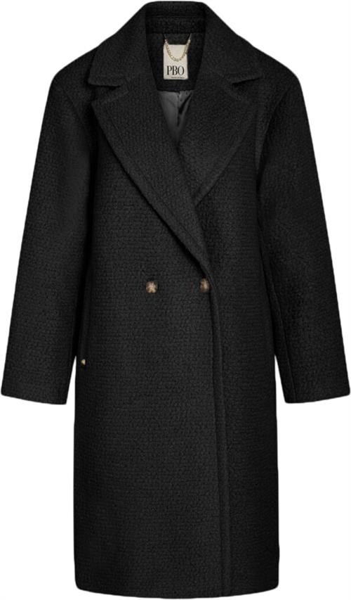 PBO ¤ Teddy Coat ¤ Kvinde Black Uldfrakker Str 44 - hos Magasin