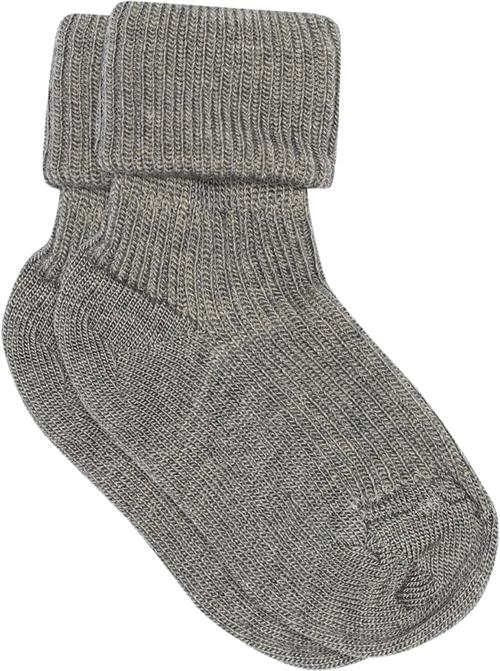 Se mpKids Ankle Wool RIB Turn Down Str 22/24 - Grå Strømper hos Magasin ved Magasin