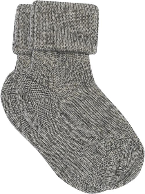 Se mpKids Ankle Wool RIB Turn Down Str 17/18 - Grå Strømper hos Magasin ved Magasin